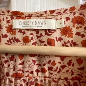 Christy dawn dawn dress size m burnt orange sand anemone EUC organic cotton.